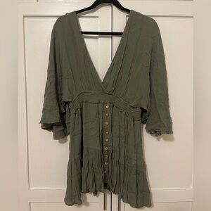 Green Mable Romper